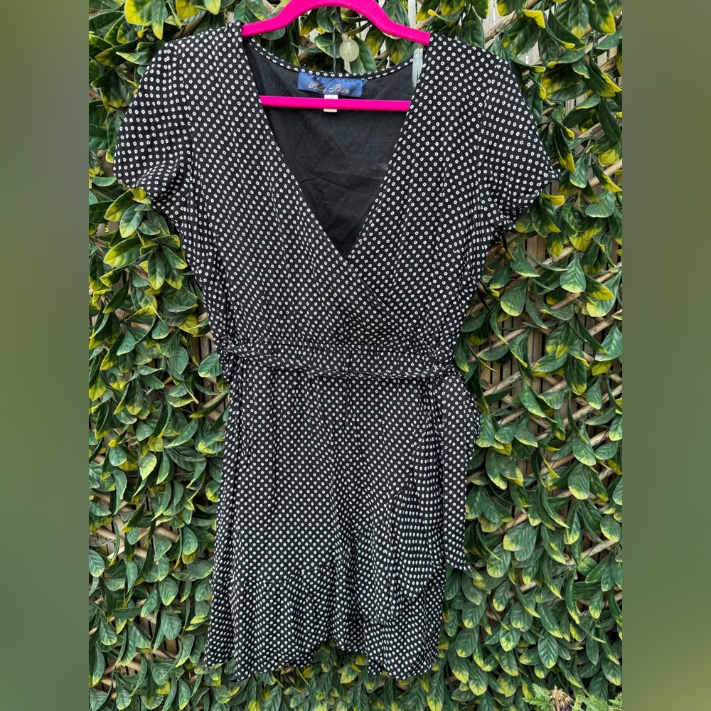 ▪️‎ Blue Rain Floral Wrap Dress Dress